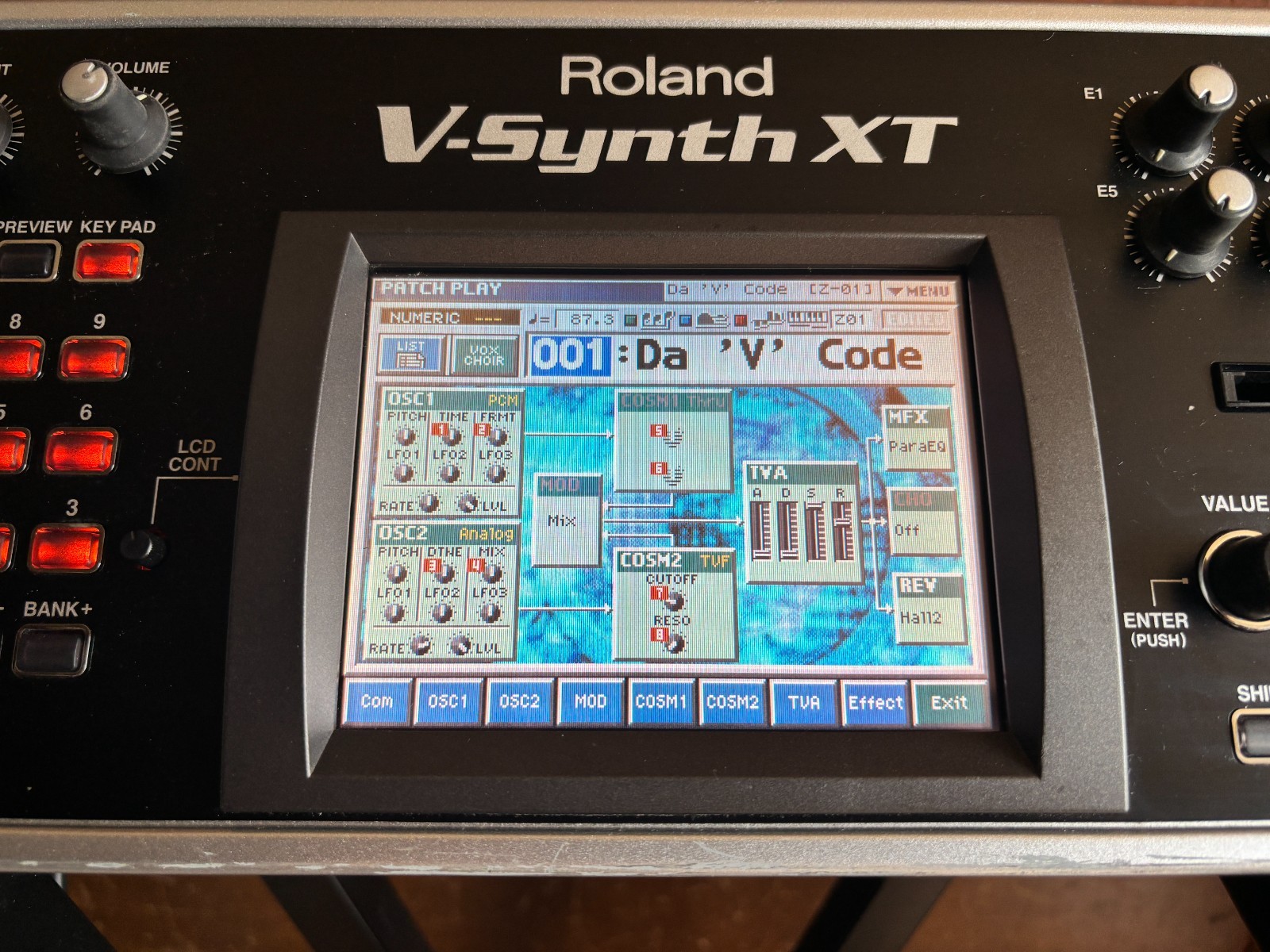 Roland V-Synth XT Synthesizer Version 2 VC-1 VC-2 D-50