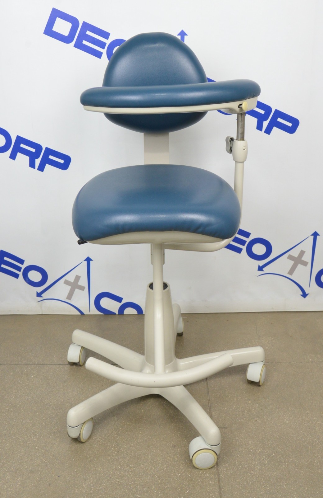 Midmark 153812*320937 Dental Assistants Stool W/ Back Support