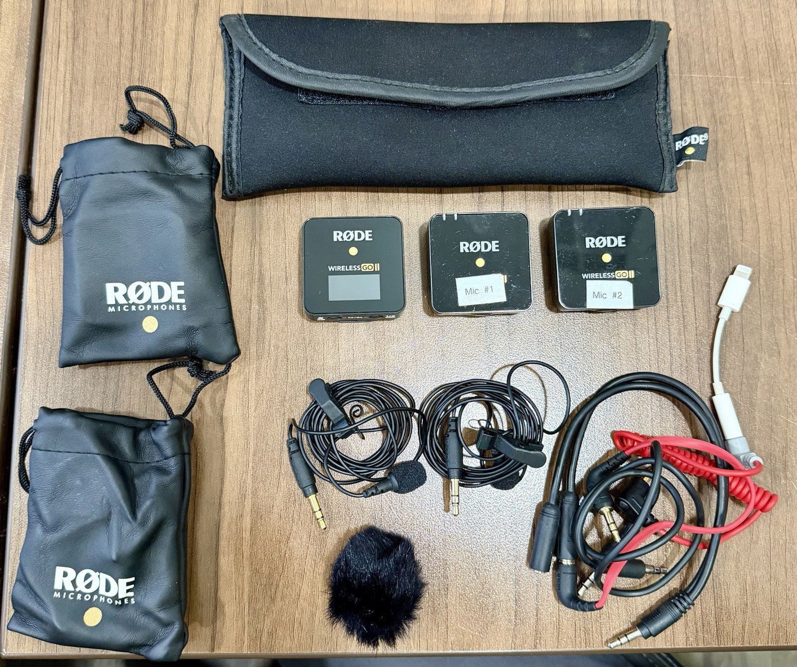RØDE Wireless GO II Wireless Lavalier Mic Kit, Omnidirectional, Black
