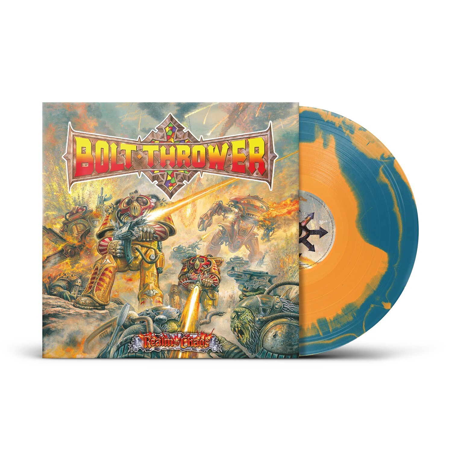 Bolt Thrower 'Realm Of Chaos' Orange Blue Corona Vinyl - NEW Ltd to 300 copies