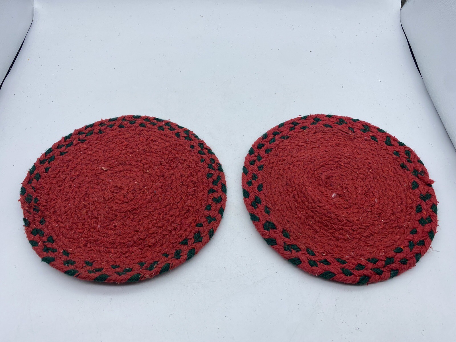 Vintage Hand Woven Coiled Mats