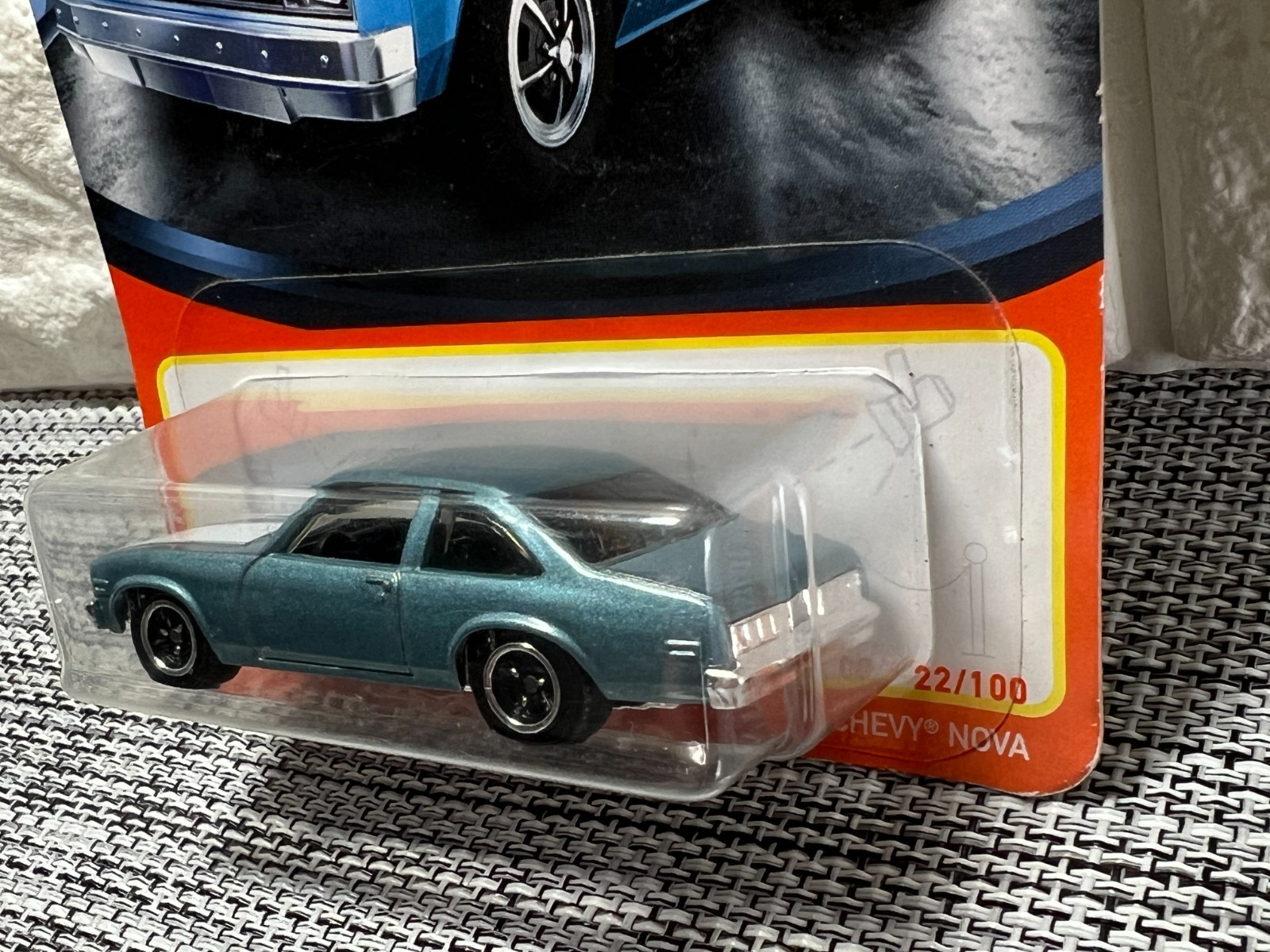 Matchbox 1979 Chevy Nova 22/100 Chevrolet Blue