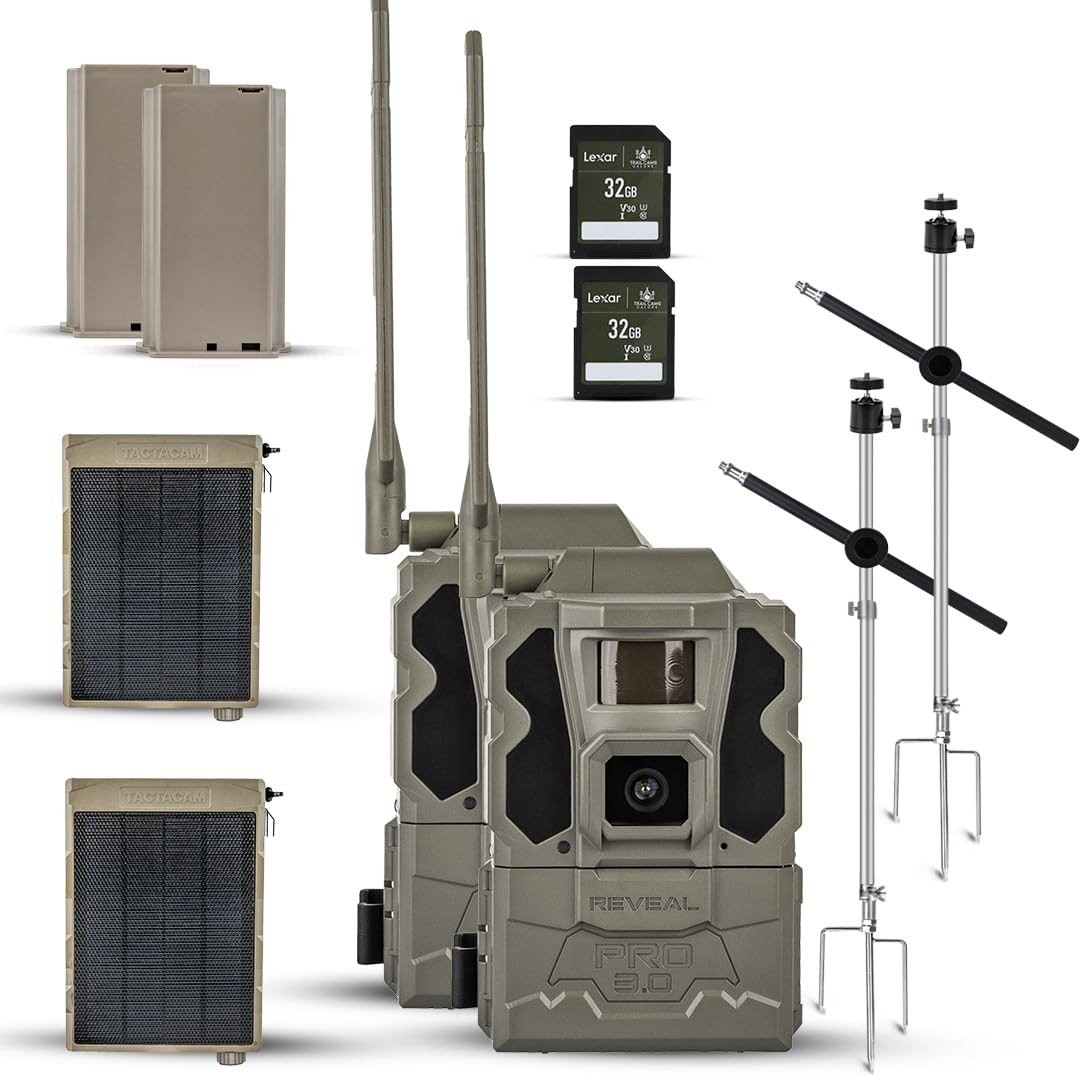 2PK TACTACAM Reveal Pro 3.0 LTE Cellular Trail Camera AT&T & Verizon