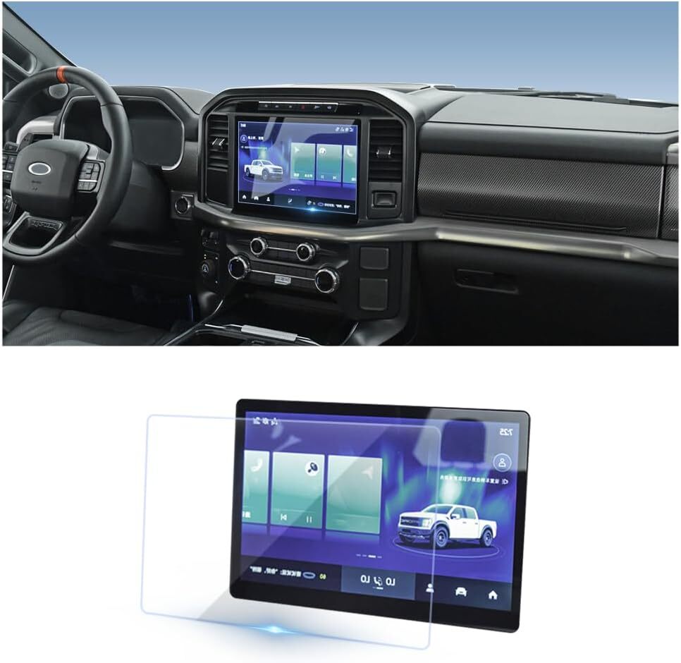 12 in HD Tempered Glass Screen Protecter Ford 2021-2023 F150 SYNC4 Interior
