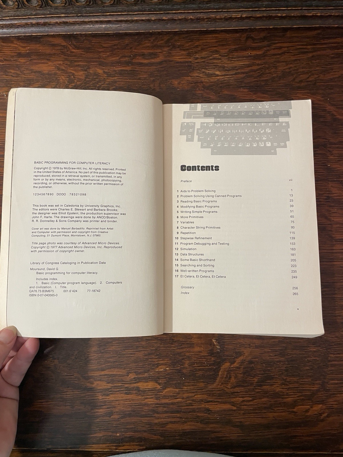 Vintage 1978 Basic Programming For Computer Literacy Paperback Book