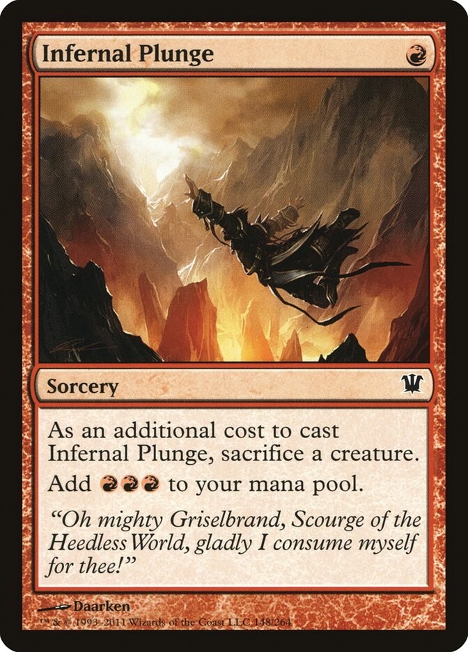 Infernal Plunge 1x MtG Innistrad SP/NM