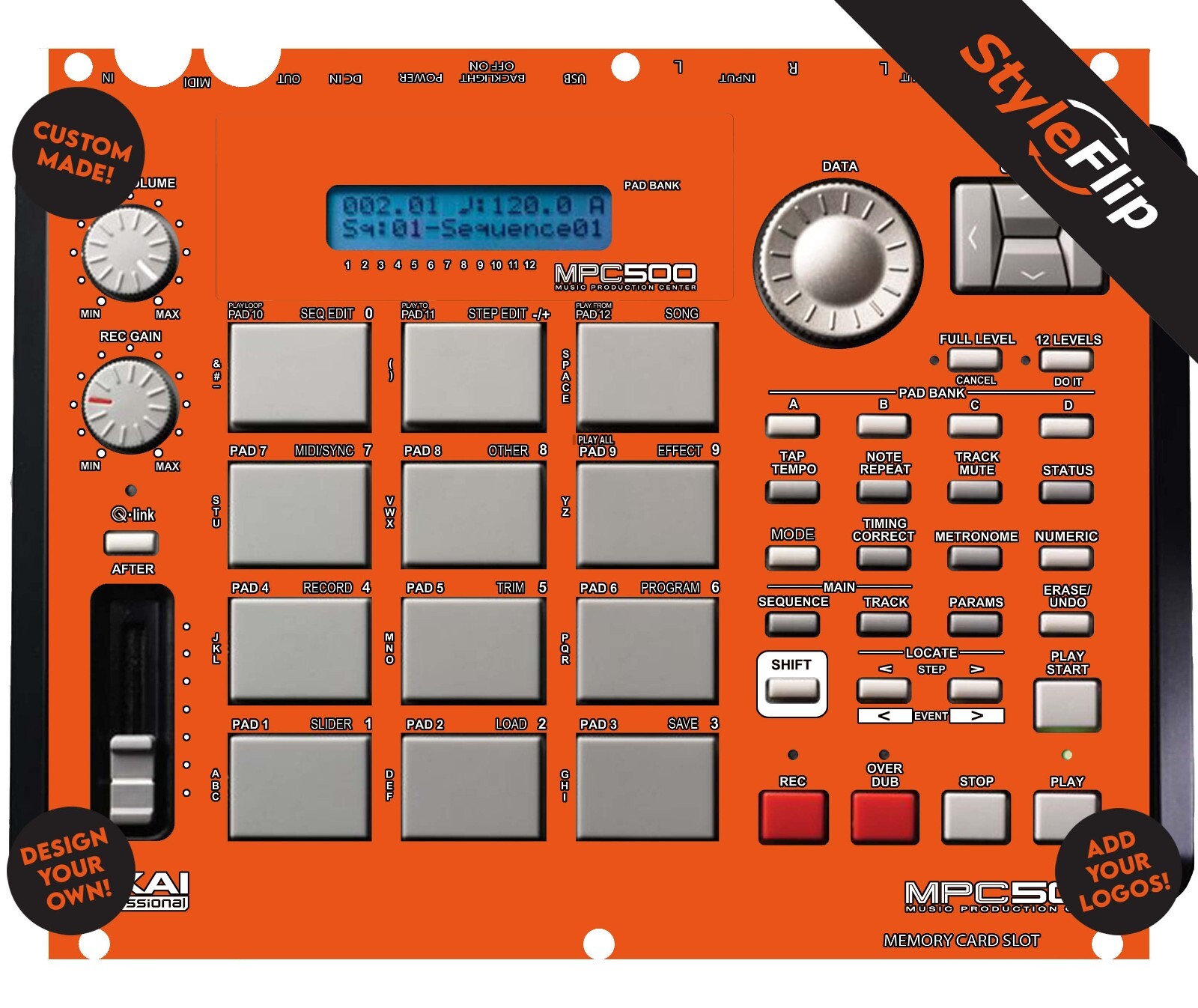 Akai MPC-500 | Custom Design | Protective Decal | StyleFlip Skins