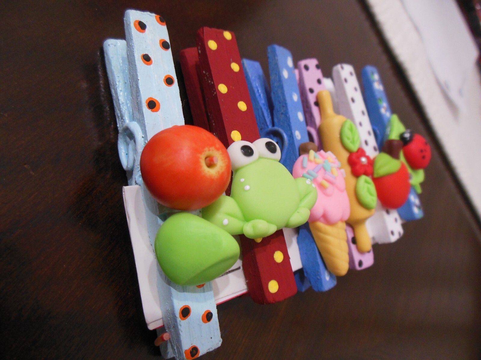 Decorative Clothes pins / Hand Crafted ** Free Shipping