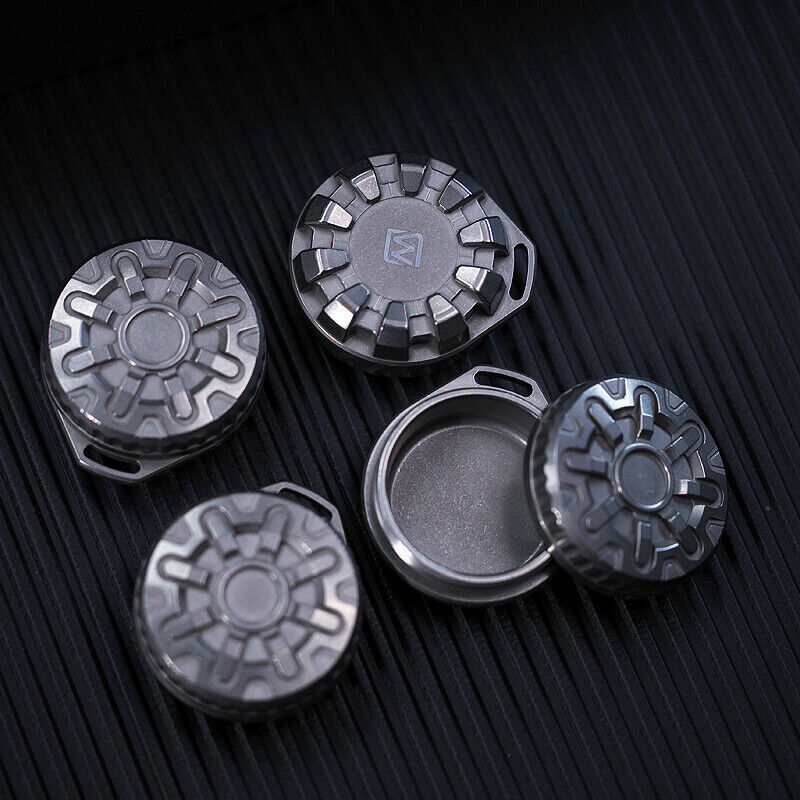 EDC Titanium Alloy Waterproof Case Portable Storage Sealed Medicine Box Pendant