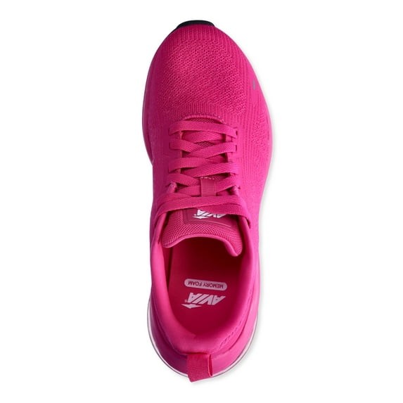 Avia Women's Lace-Up Air Cushioned Midsole Pink Athletic Low-Top Sneakers: 6-11