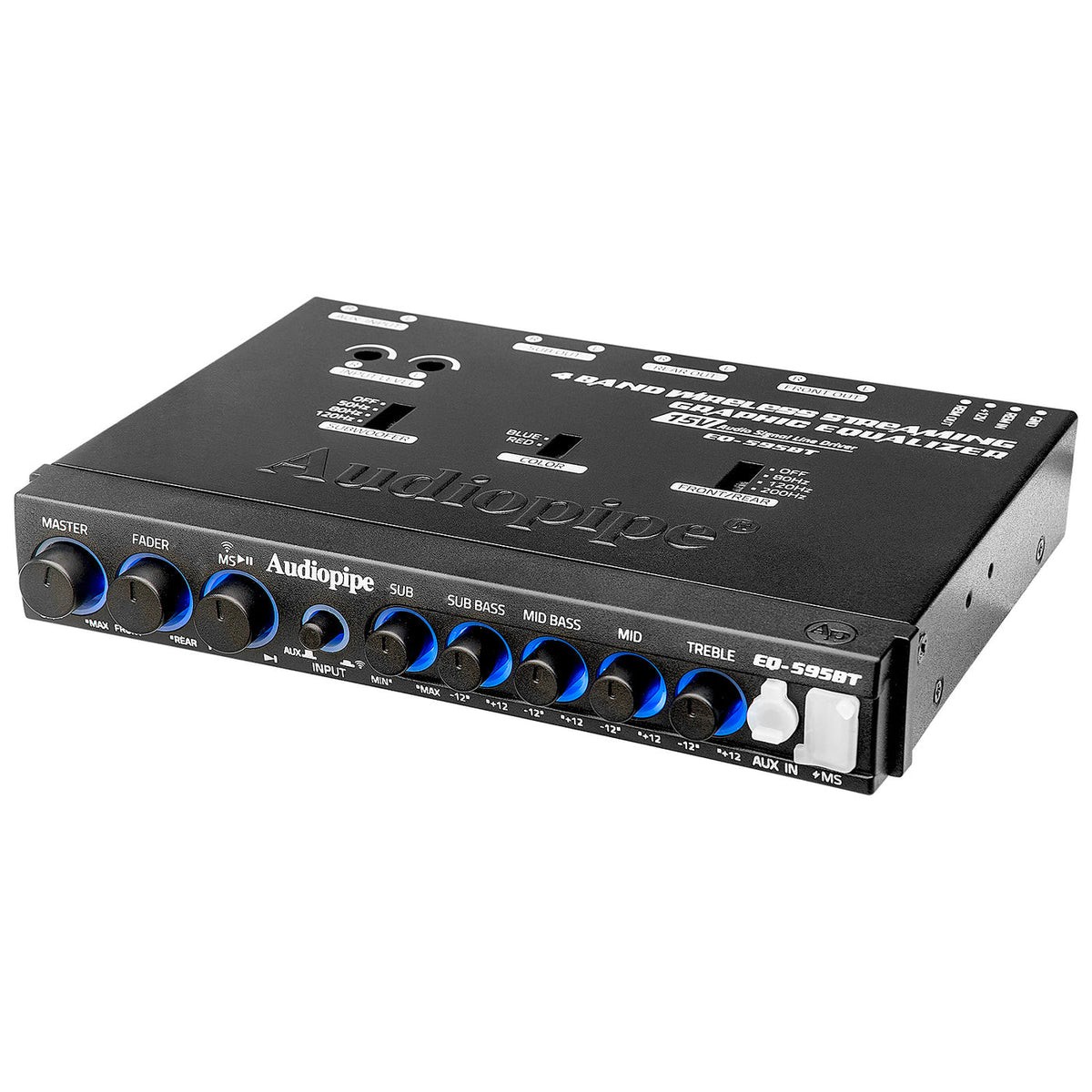 Audiopipe EQ-595BT 4-Band Bluetooth Car Audio Equalizer
