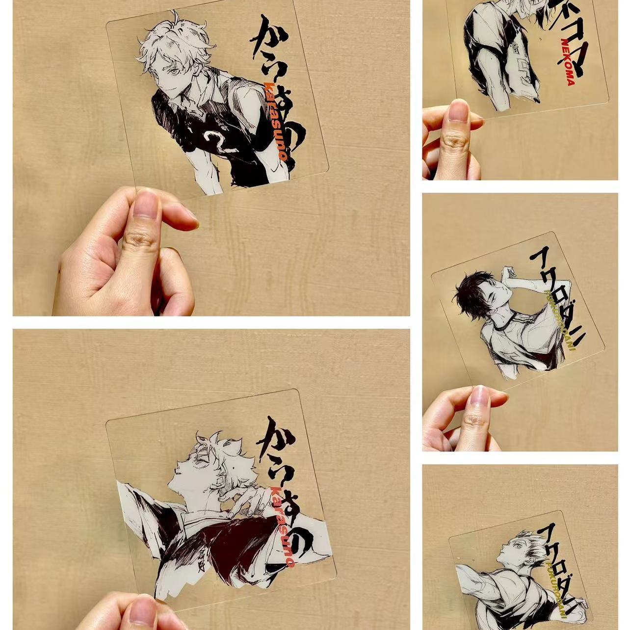 Haikyuu!! series Decoration lucency Transparent Card Transcard Acrylic Cosplay