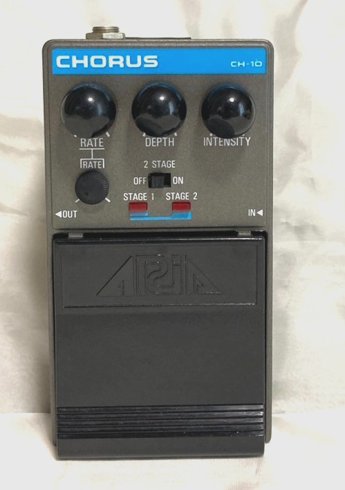 Aria CH-10 Dual Stage Chorus Guitar Effects Pedal 1980s Free Shipping From Japan