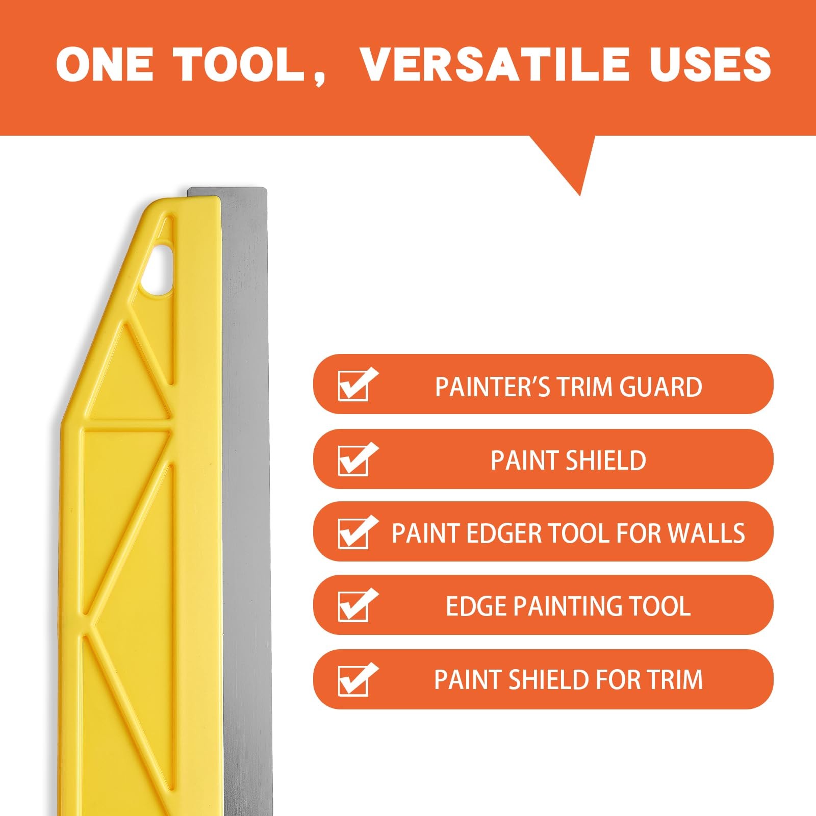 Qyueyue Painter's Trim Guard 12 Inch Paint Shield, Edge 12 inches, Yellow
