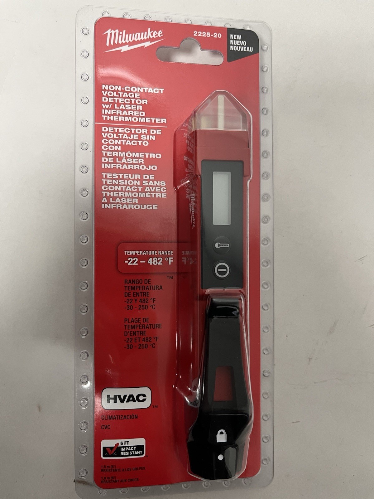 Milwaukee 2225-20 Non-Contact Voltage Detector w/ Laser Infrared Thermometer