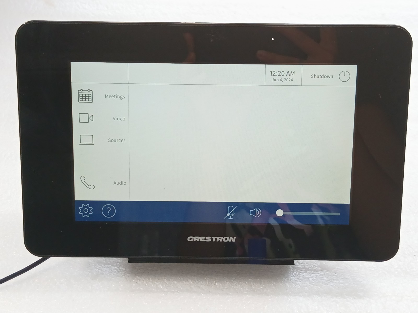 Crestron TST-902 Wireless Touchscreen Controller + Charger Dock Good Batt Tested