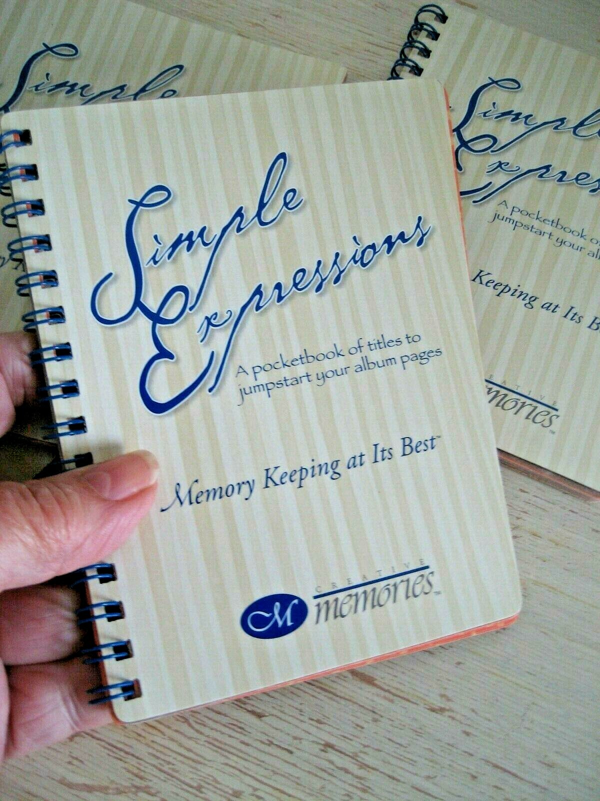 BUY 1-3 Creative Memories SIMPLE EXPRESSION Spiral BOOK Title Ideas Scrapbooking