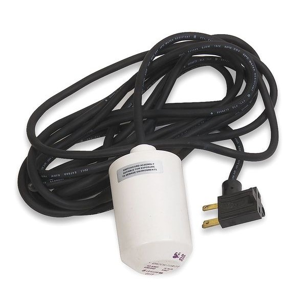 NC Mechanical Float Switch 115V Piggyback Tethered Sump Pump 10ft Cord