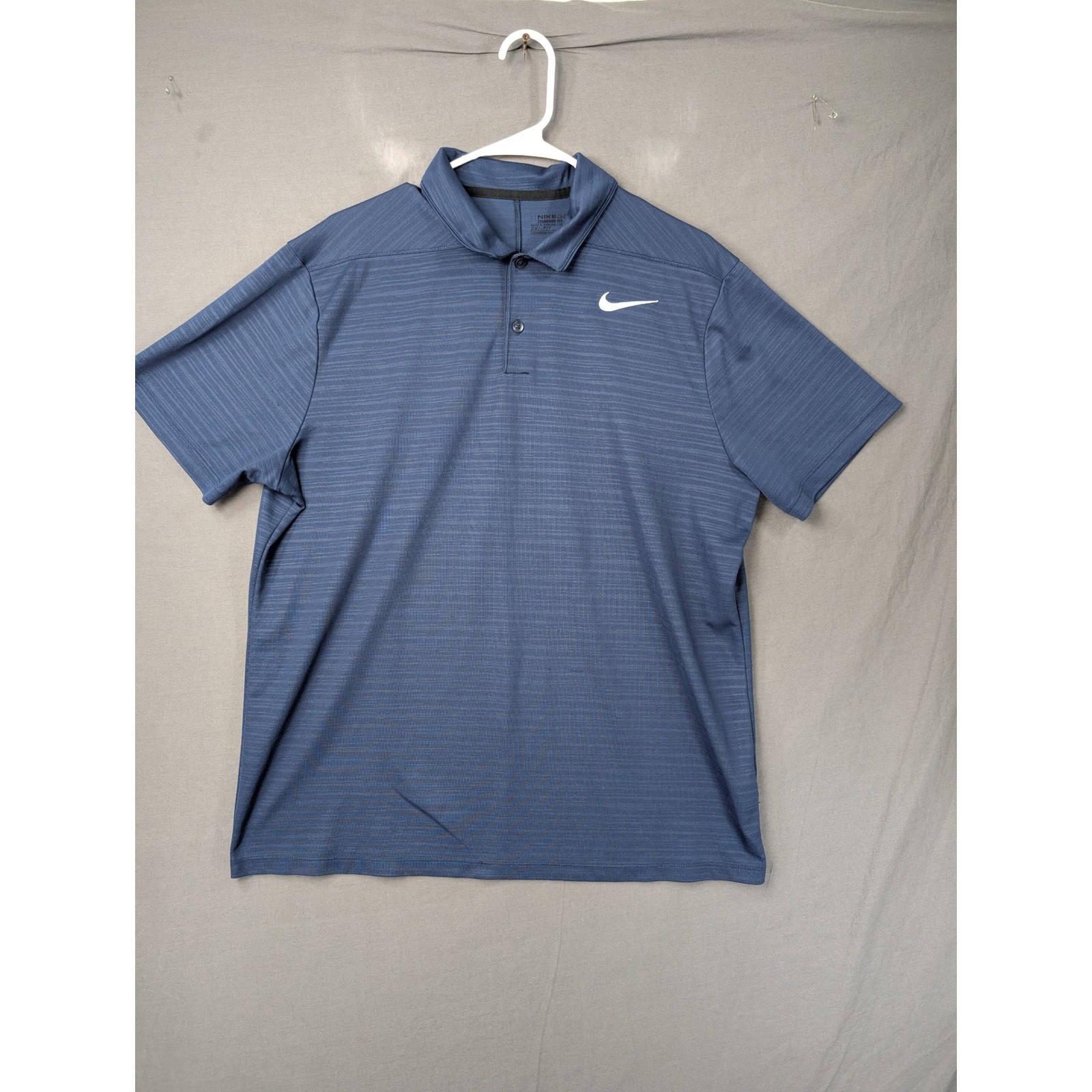 Nike Golf Mens Dri-Fit Standard Fit Polo Shirt Blue 915876-410 Large
