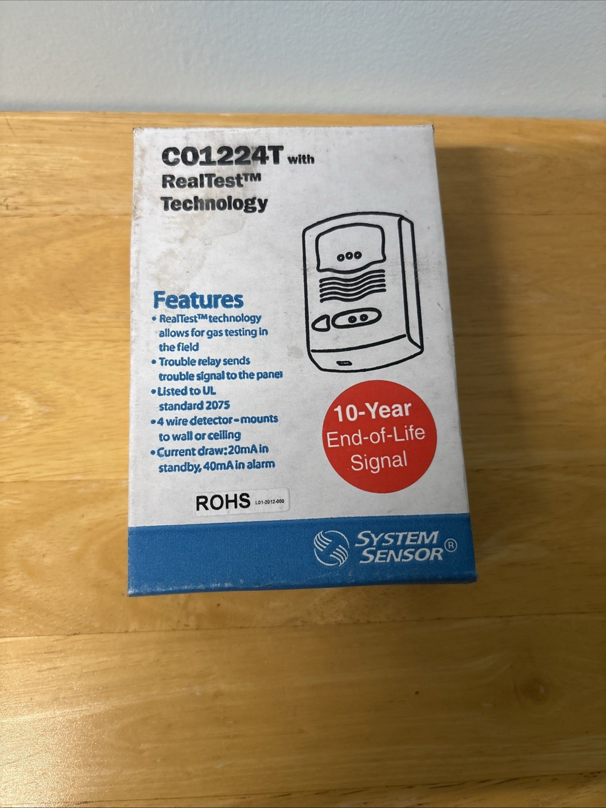 System Sensor CO1224T With Real Test Technology