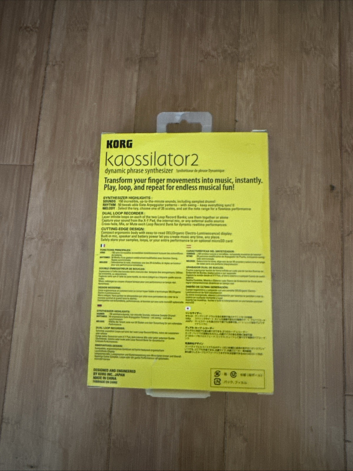 KORG KO2 Kaossilator 2 Dynamic Phrase Synthesizer, loop recording compact gear