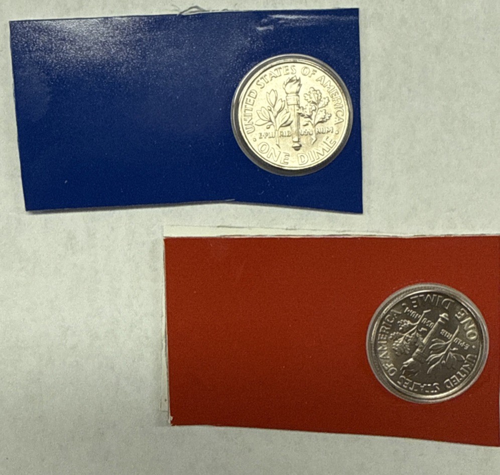2007 P&D Roosevelt Dimes from Mint Set in Mint Plastic with Free Shipping