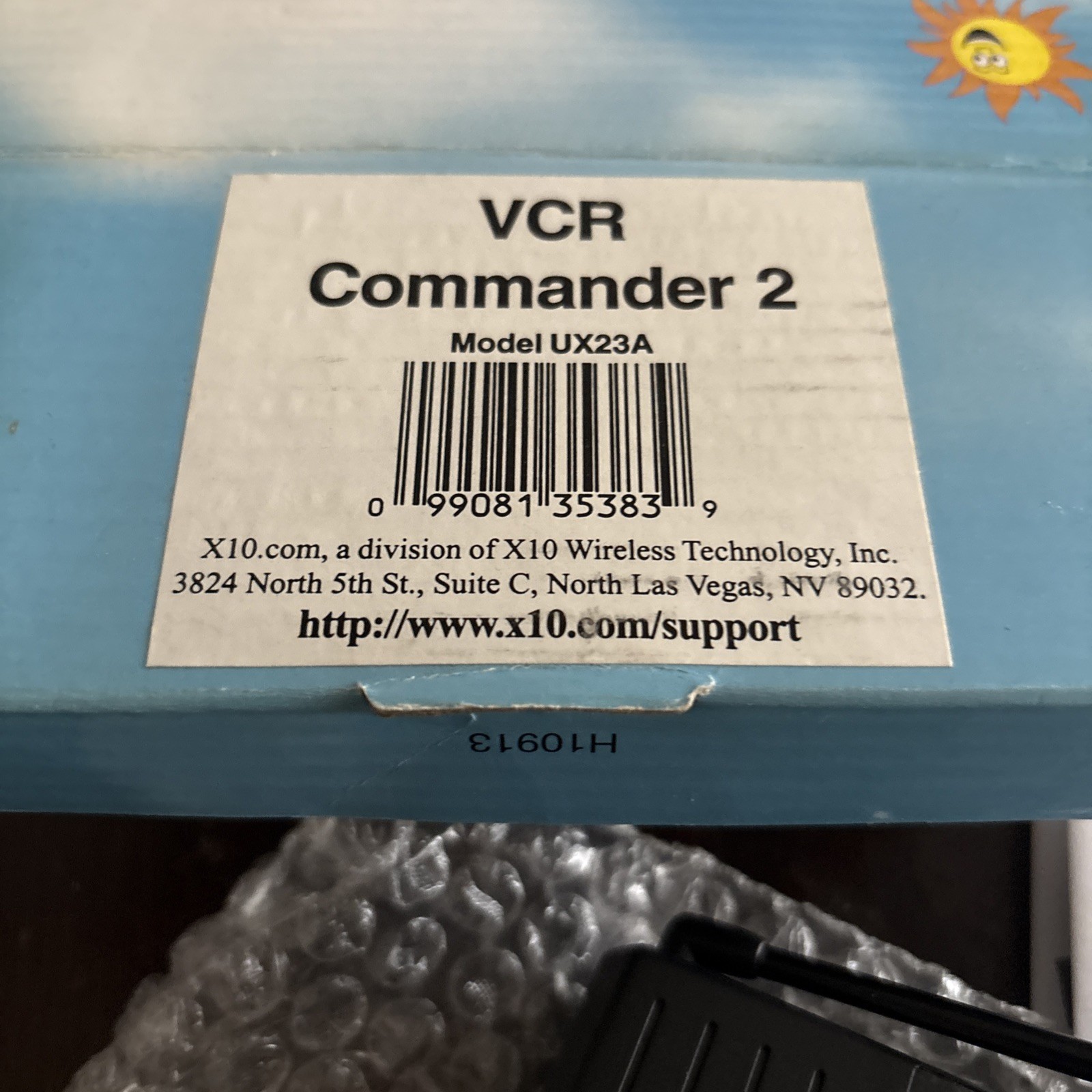 X10 VCR Commander Controller Model UX23A-C Brand New in Box #mD
