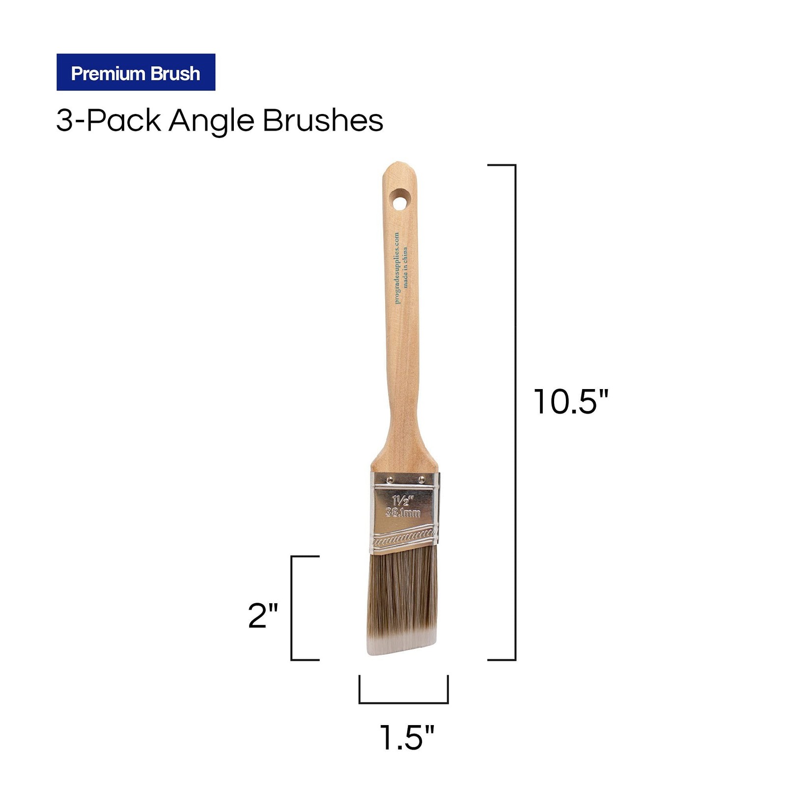 Pro Grade - Paint Brushes - Paint Brush Set (3 Ea 1.5A SC) 3 Ea 1.5A SC
