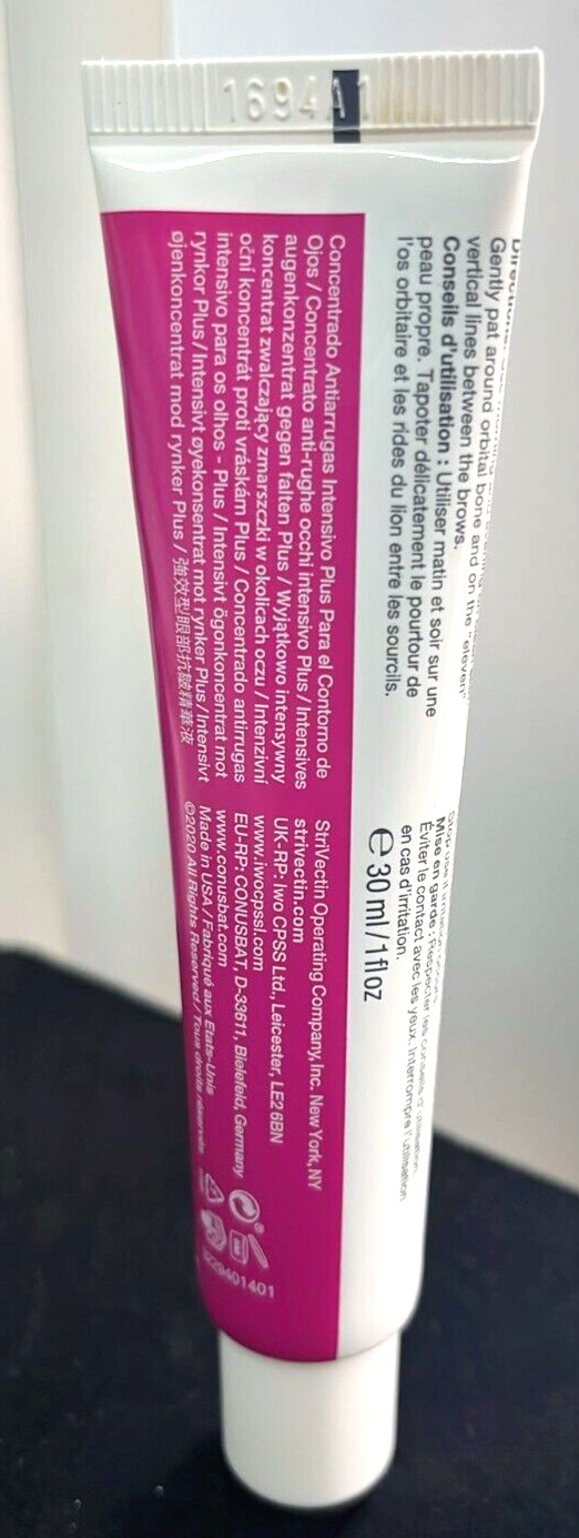 StriVectin Intensive Eye Concentrate For Wrinkles Plus ~ 1 oz / 30 ml ~
