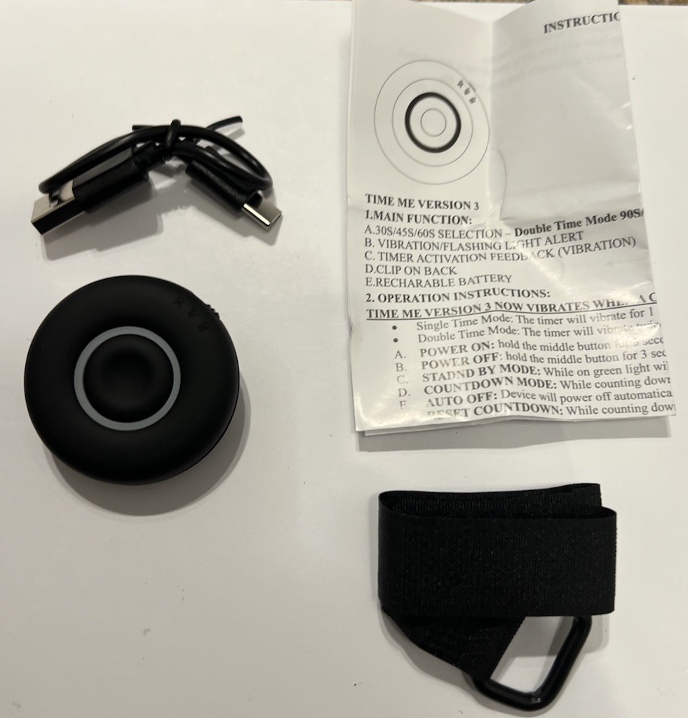 Fitness Timer Rest Time - Countdown Gym Timer and Stopwatch, Vibrating, Compact