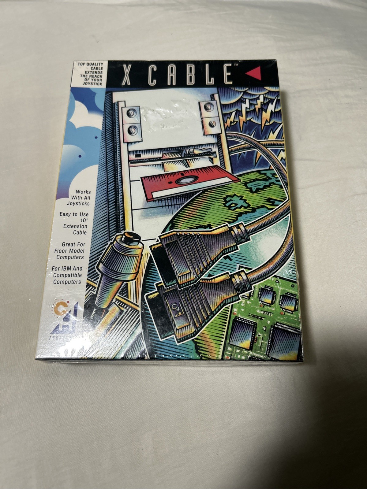C H Products 10' Joystick Extension Cable - 'X Cable' - Vintage - New & Sealed
