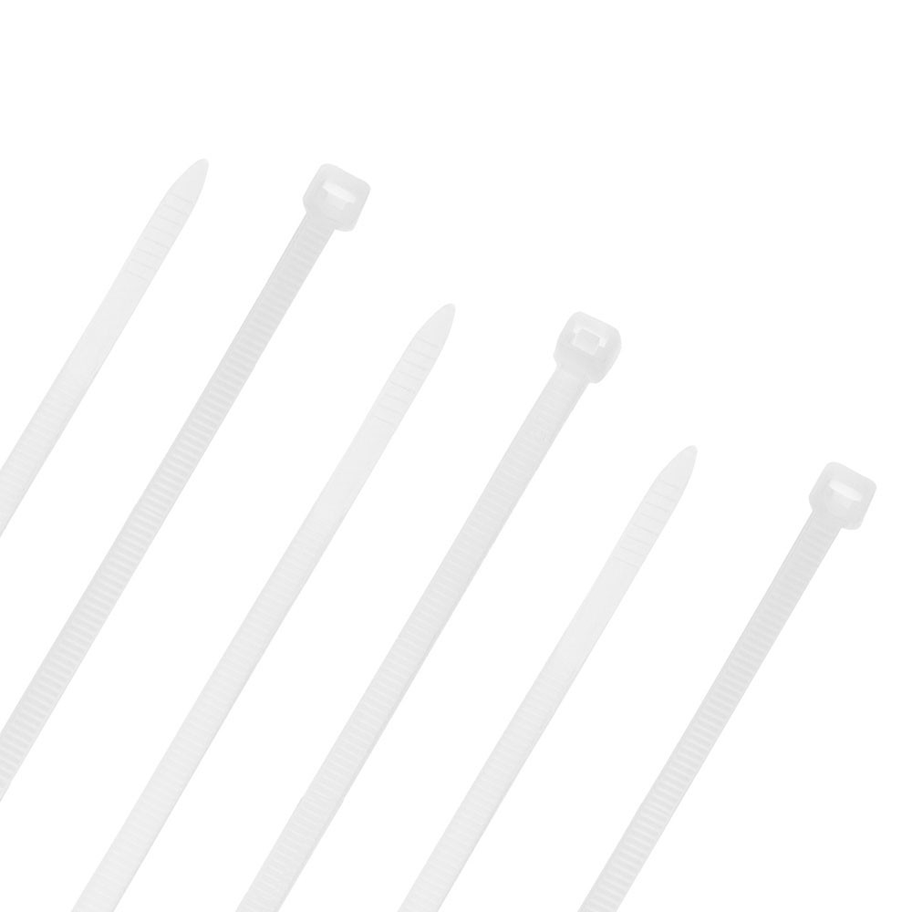 NavePoint 20 Inch Nylon White Cable Ties 120 Lbs  100 Pack