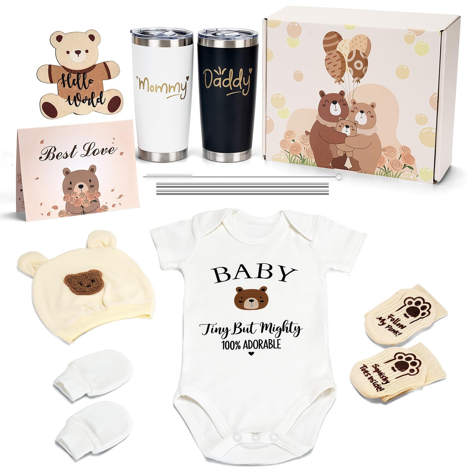 13pcs Baby Shower Gift for New Parents, New Mom Care Package, New Mom Gifts f...
