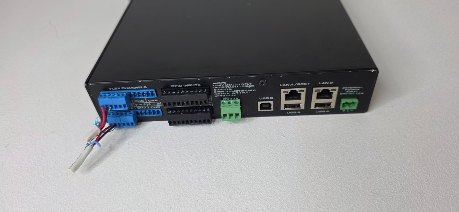 QSC Q-SYS I/O-8 FLEX PoE+ Network Channel Expander Grade "B"