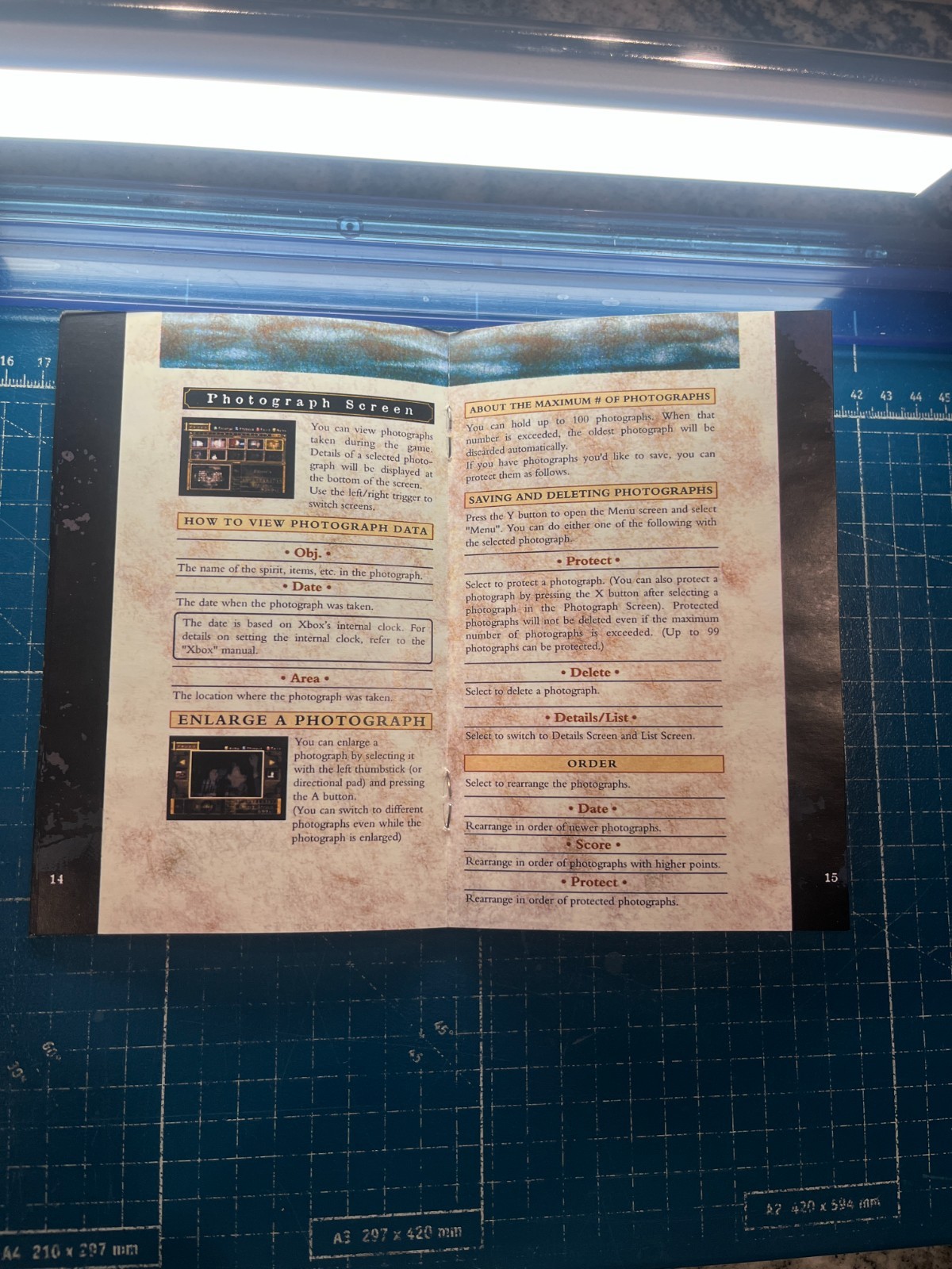 Replacement Manual for - Fatal Frame - Xbox Instruction Booklet