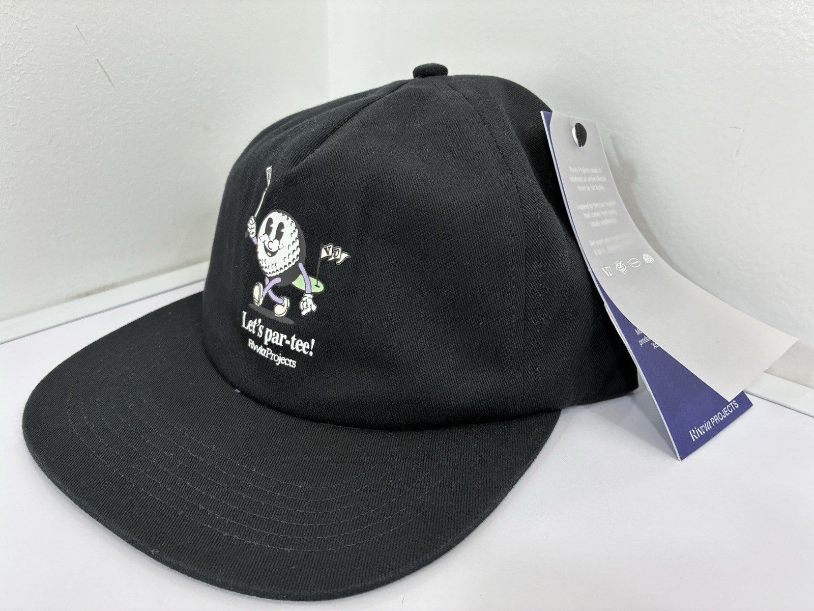 Rivvia Projects Men's Partee Golf Hat Black NEW WITH TAGS!!