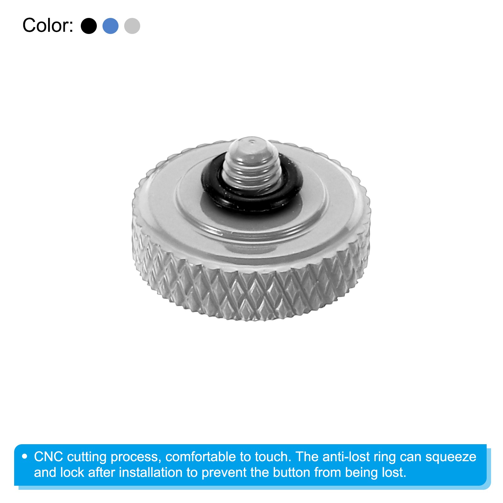 Camera Shutter Button 3pcs Shutter Release Button Carved, Blue Black Silver