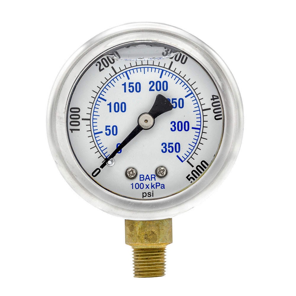 PIC GAUGES 201L-208R Pressure Gauge,1/8 in. NPT,2 in. 20TV11