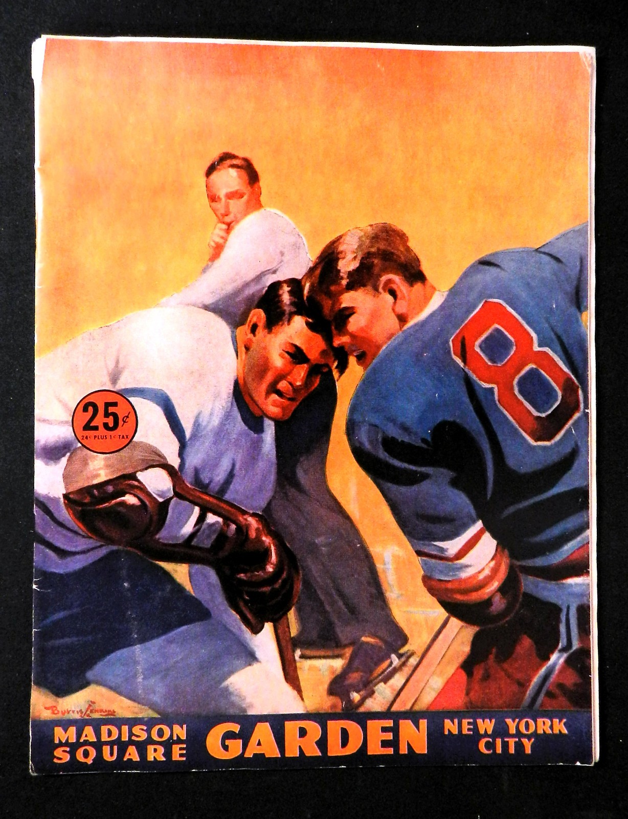 1951 NY Rangers vs Chicago Black Hawks NHL Hockey Program