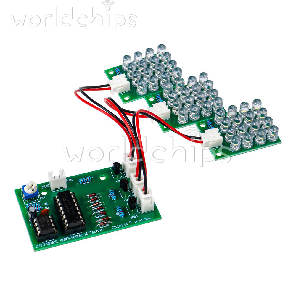 CD4017 + NE555 Flash Light DIY LED Electronic Kit Soldering Learning Project