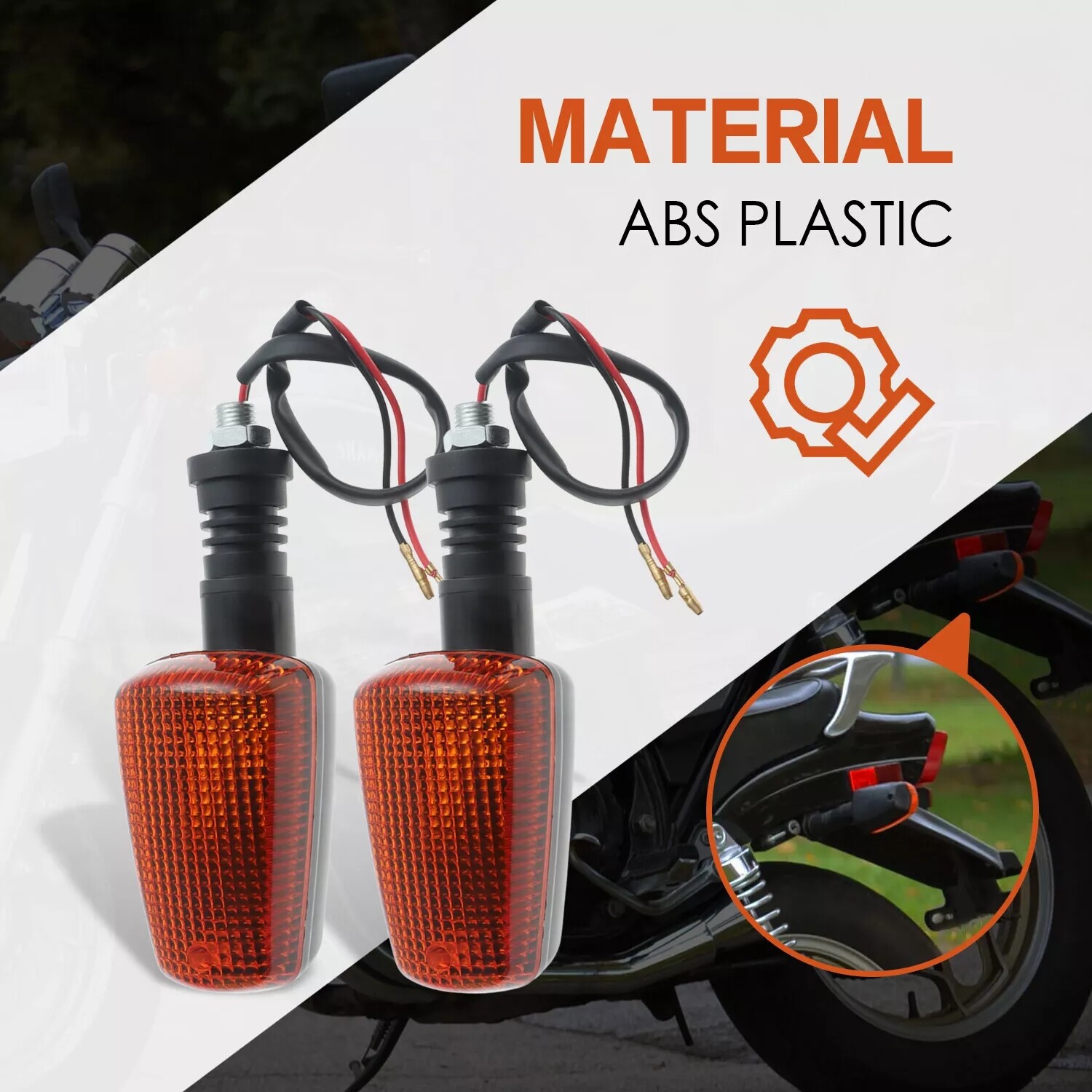 2Pcs Turn Signal Indicators Blinker Light Fits Yamaha XT225 XT250 TW200 US