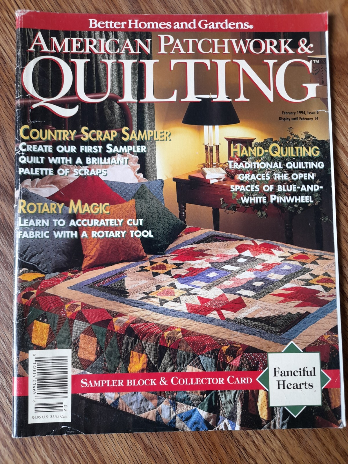 American Patchwork and Quilting Patterns Magazine Vintage Issue 6 February 1994