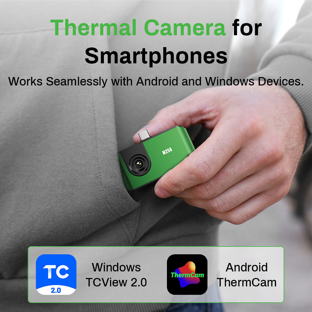 2026 AMPBANK M256 Mini High Solution Infrared Thermal Imaging Camera For Android