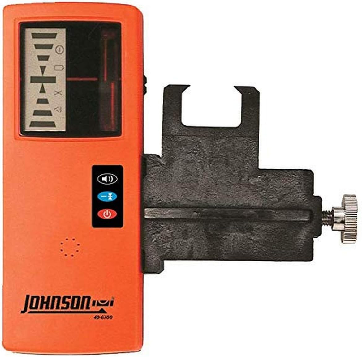 One-Sided Laser Detector with Clamp for Red Beam Rotating Lasers, Orange