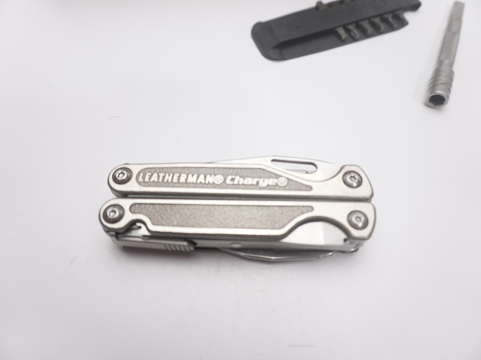 NICE! Leatherman Charge Ti Titanium Multi-Tool w/ Screwdriver Attachment