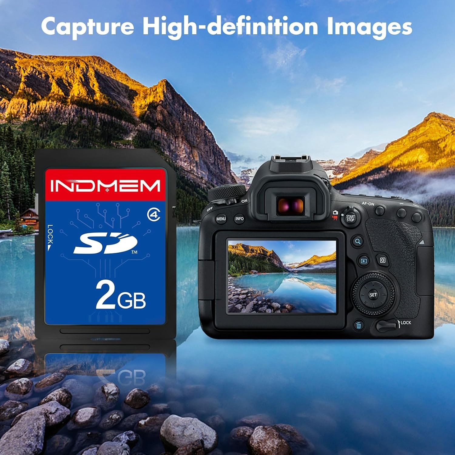 INDMEM 2GB Temperature-Proof Class 4 SD Card for High-Speed Device Storage
