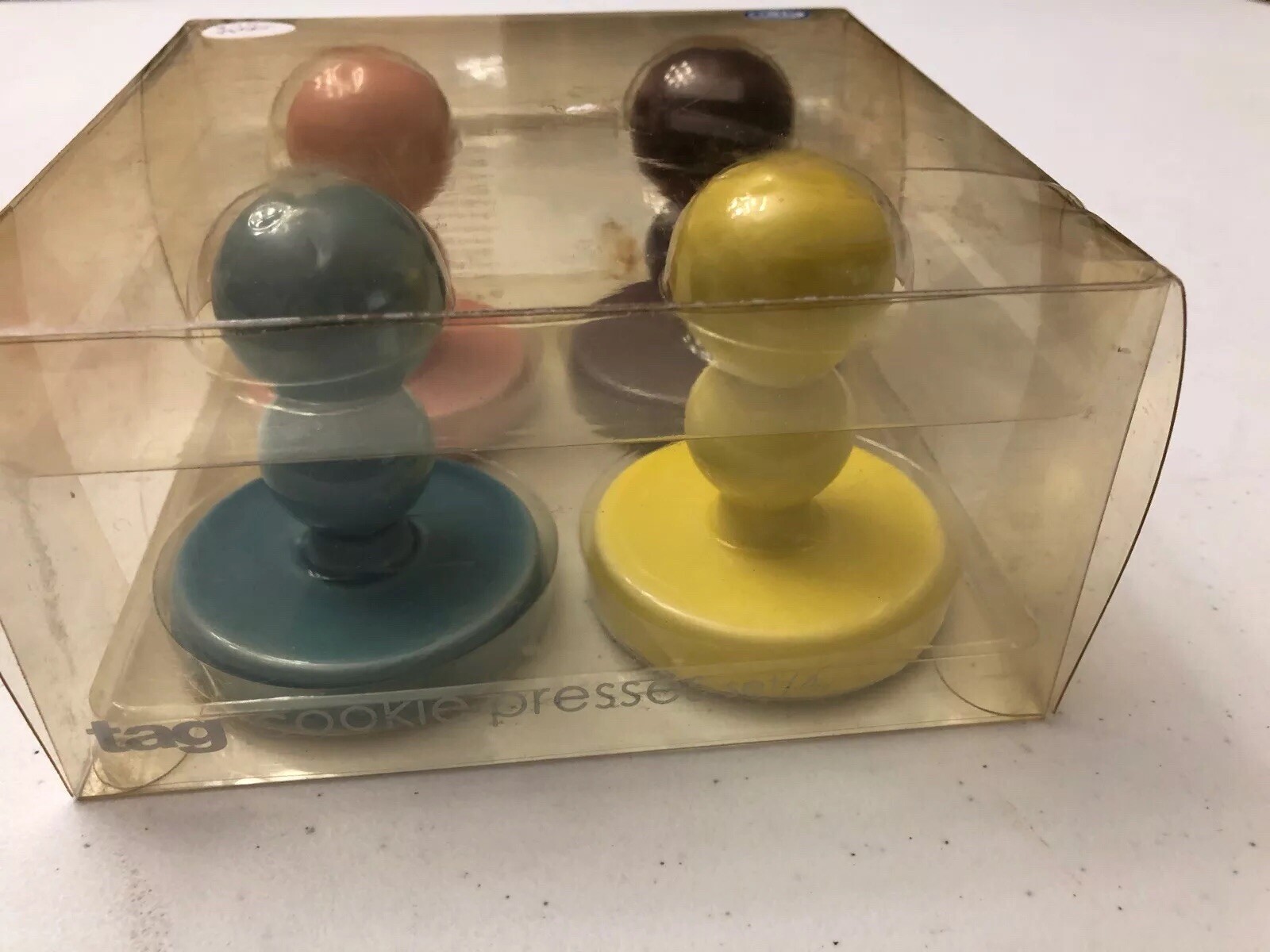 COOKIE STAMPS Pressed Press Holidays Easter Set of 4 Ceramic