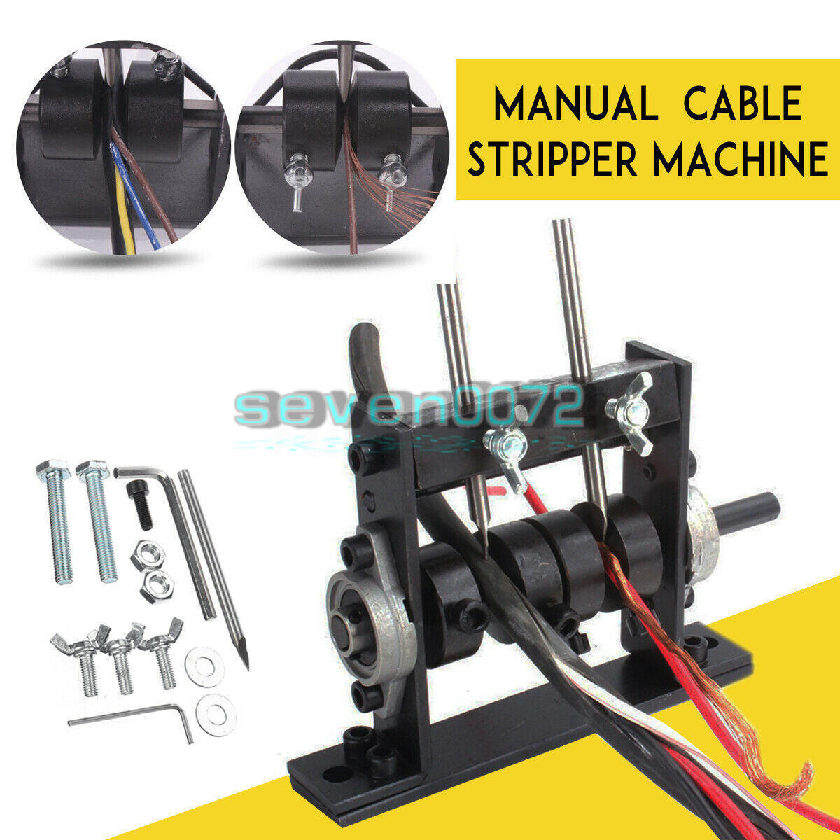 1-30mm Scrap Cable Peeling Stripper Fixture Manual Copper Wire Stripping Machine