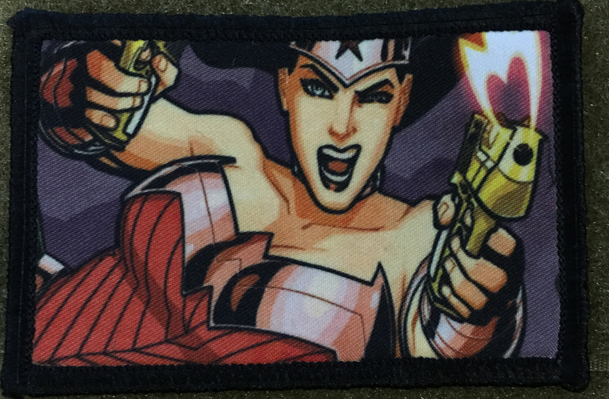 Comic Book Wonder Woman Movie Poster Morale Patch Military Tactical Army Flag