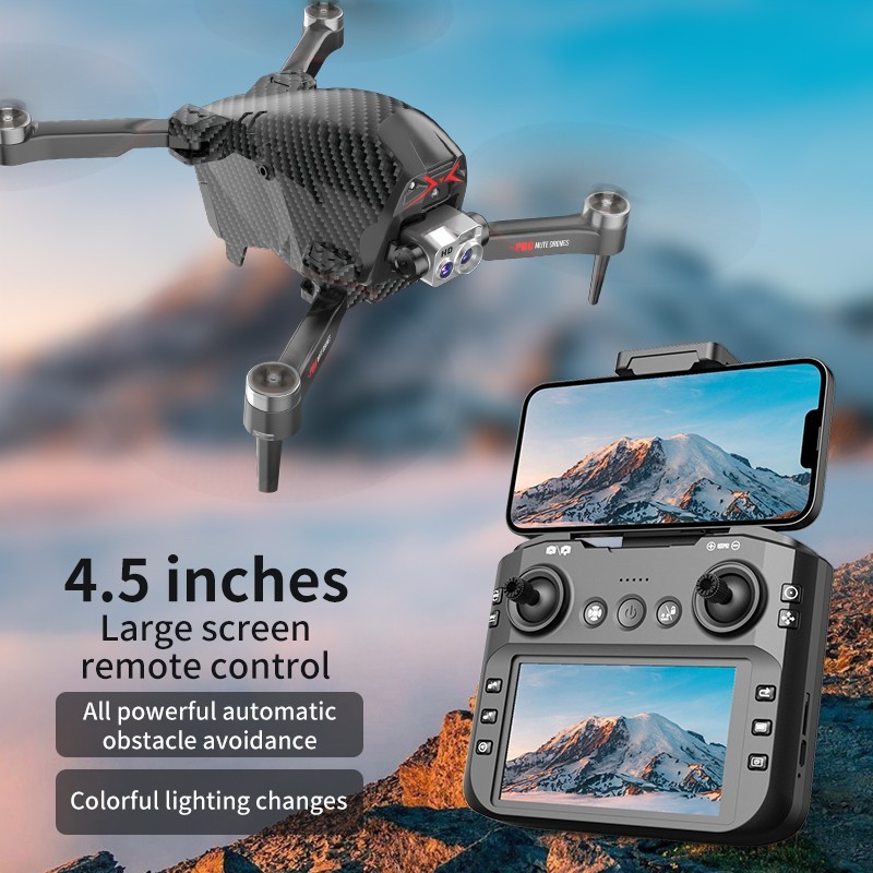cs26 Drone with Screen Remote Control, Electric Adjustment Dual Camera, Optical